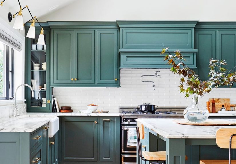 30 Best Green Kitchen Cabinet Ideas