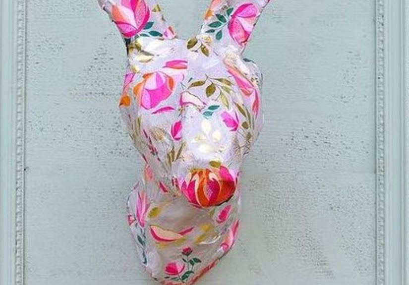Gorgeous Spring Wall Decoration - a Bunny Head