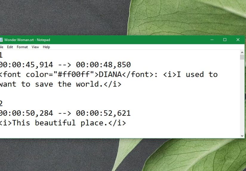 How To Create A Subtitle File For A Video On Windows 10