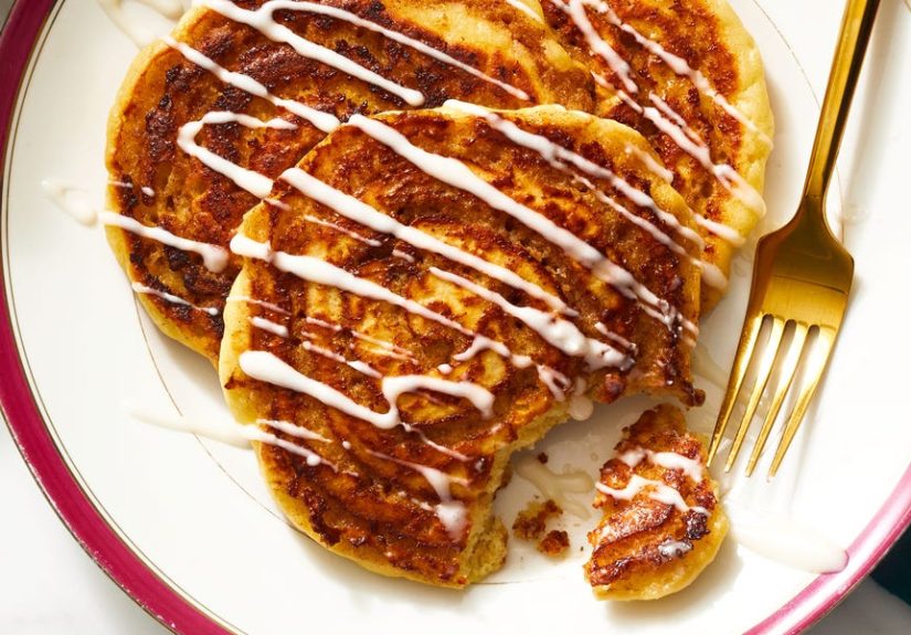 Best Cinnamon Roll Pancakes Recipe - How To Make Cinnamon Roll Pancakes