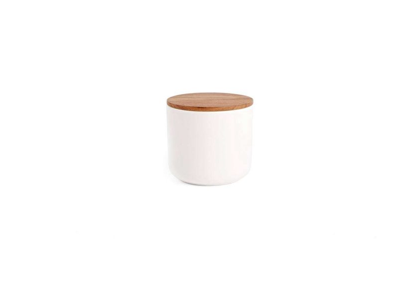 Canister with Wood Lid