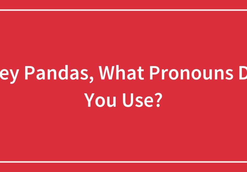 Hey Pandas, What Pronouns Do You Use?