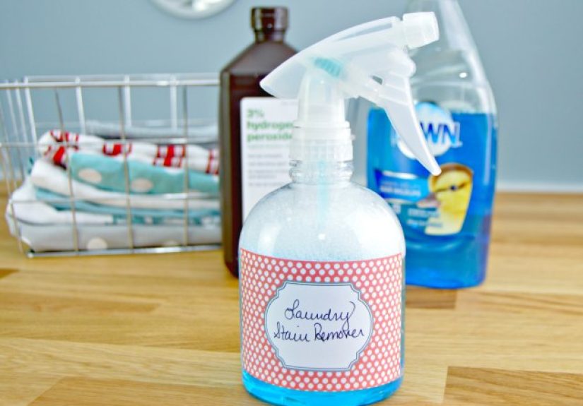 Homemade Laundry Stain Remover Spray DIY and Tutorial
