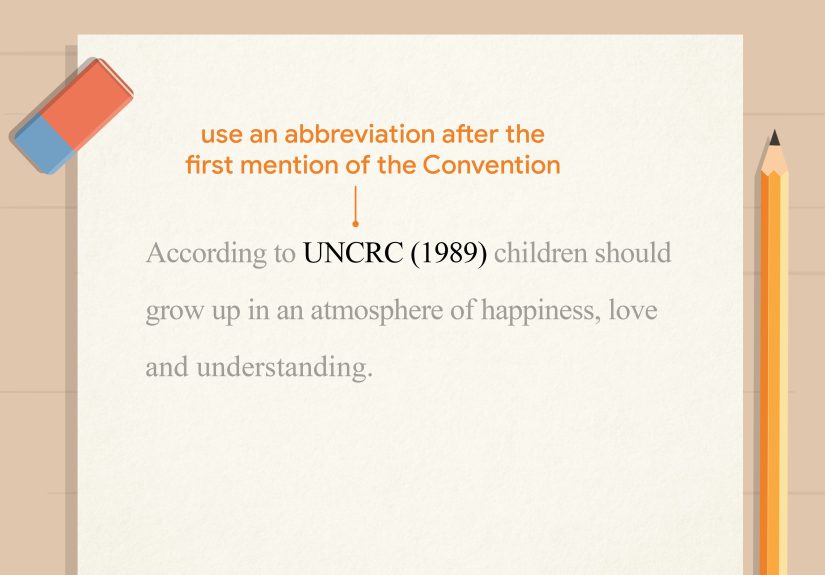 How to Cite the United Nations Convention on the Rights of the Child in APA