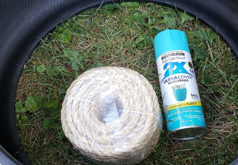 How to Make a Cute DIY Tire Swing Planter For Your Garden Gnomes