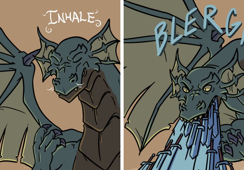 I Make Comics About A Fantasy World Where Everyone And Everything’s Weapon Of Choice Is A Sword (23 Pics)