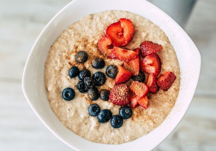 Mixed Berries Oatmeal with a Protein Boost