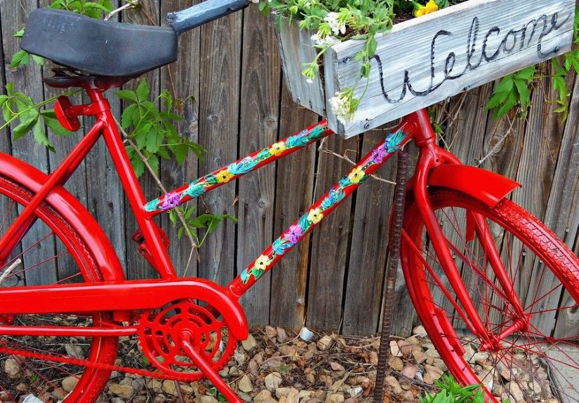 Repurposed Garden Bike