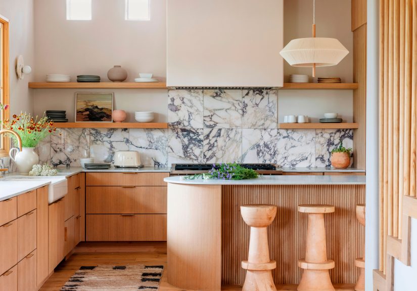 The Best Wall Colors to Make Your Kitchen’s Wood Cabinets Pop, According to Designers