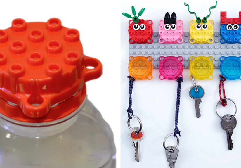 These Fun Reusable Bottle Caps Can Be Used Just Like LEGO Bricks
