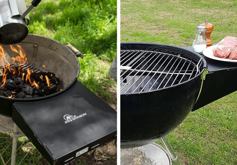 This Side Table Attaches to Your BBQ to Give You More Space for Grilling Essentials