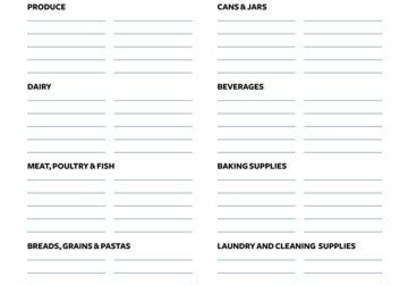 Use Our Printable Grocery List for a More Efficient Shopping Trip