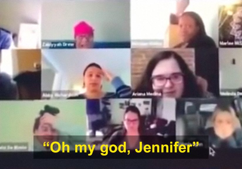 Woman Forgets She’s In A Video Conference, Starts Pooping