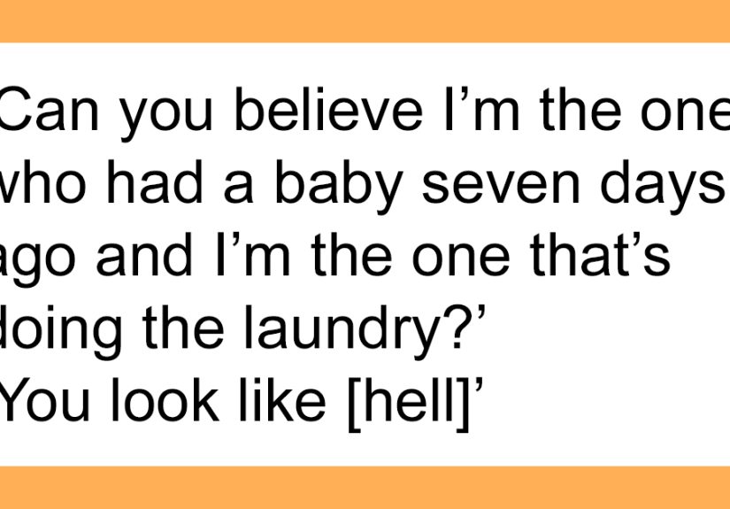 Man Finds It Funny His Wife Is Doing The Laundry 7 Days After Giving Birth, People Call Him Out
