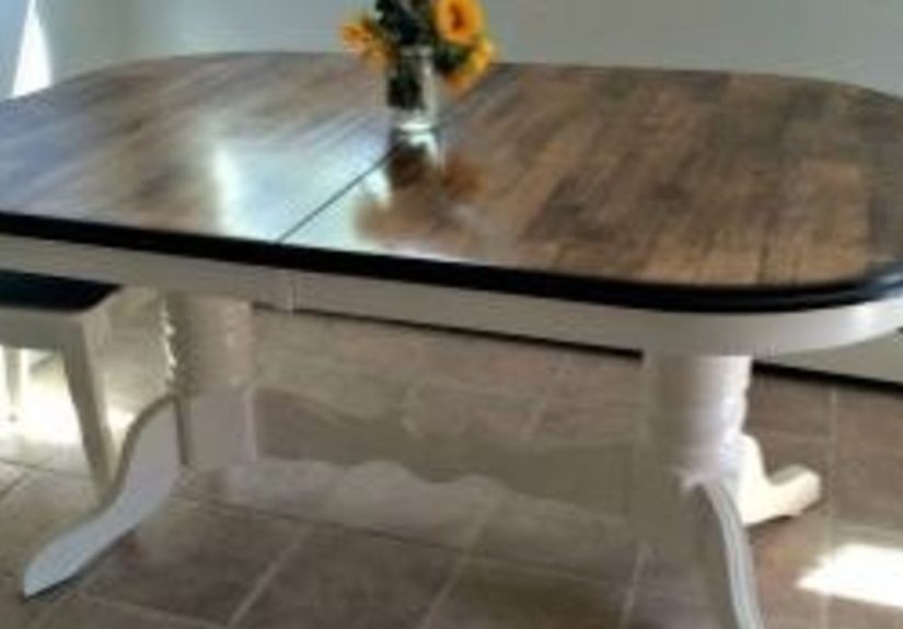 My Farmhouse Kitchen Table Make Over