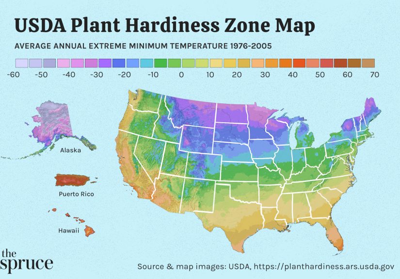 State Maps of USDA Plant Hardiness Zones