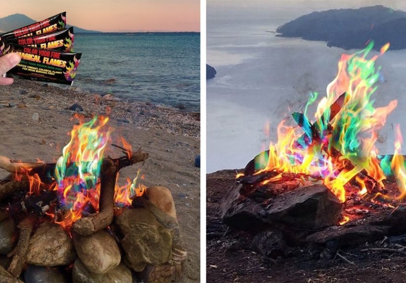 These Magical Flames Pouches Will Turn Your Fire Pit Into the Most Colorful Rainbow