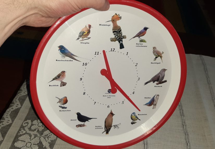 Customizable Bird Clock Sings The Hours By