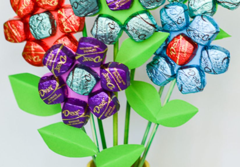 Easy Mother's Day Spring Chocolate Bouquet