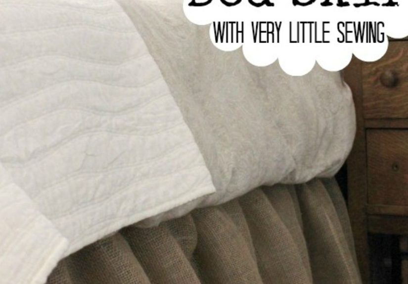 How to Make a Burlap Bed Skirt